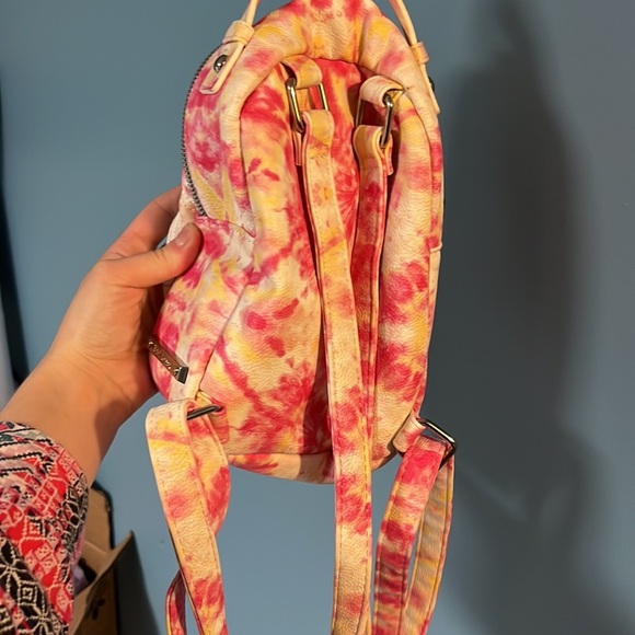 Betsey Johnson tie-dye backpack purse